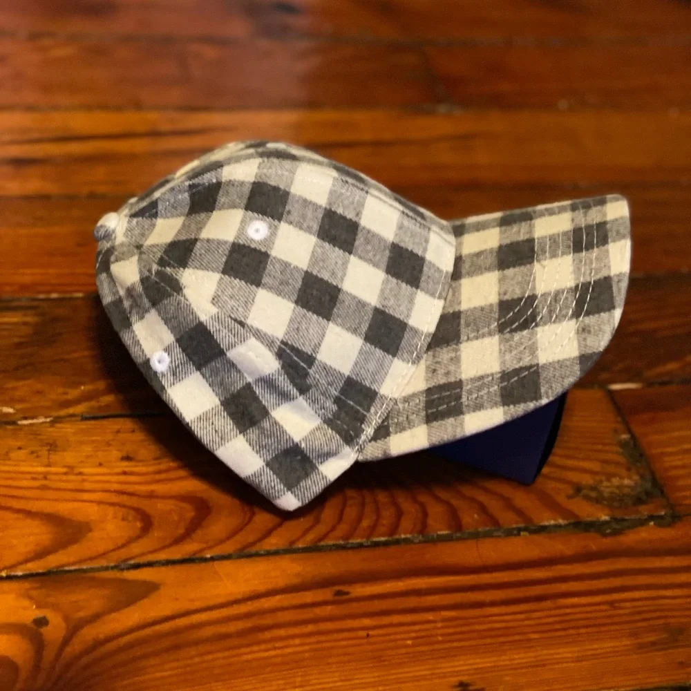 Buffalo Gingham Check Baseball Cap NWT